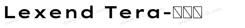 Lexend Tera字体转换